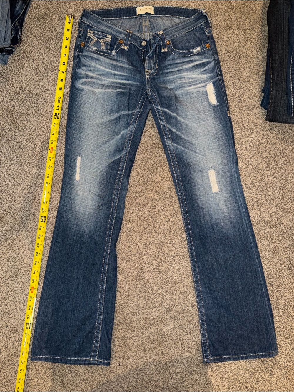Big Star Women's Blue Faded Liv Boot Cut Jeans